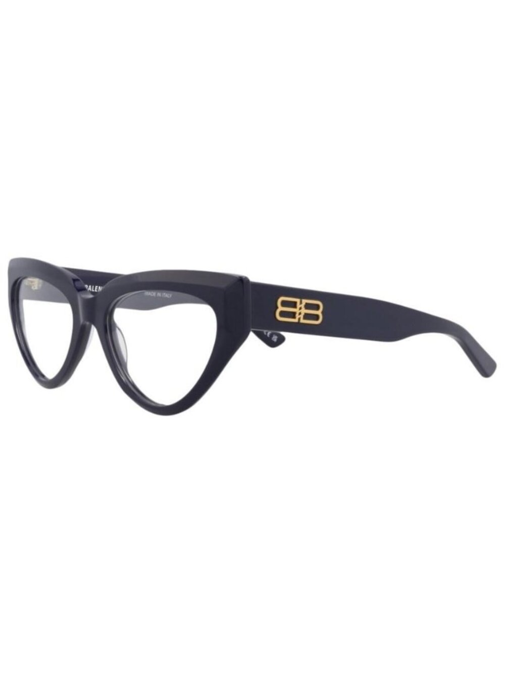 New Balenciaga Womens Cat Eye Blue Blue Transparent Fashion Designer Eyeglasses